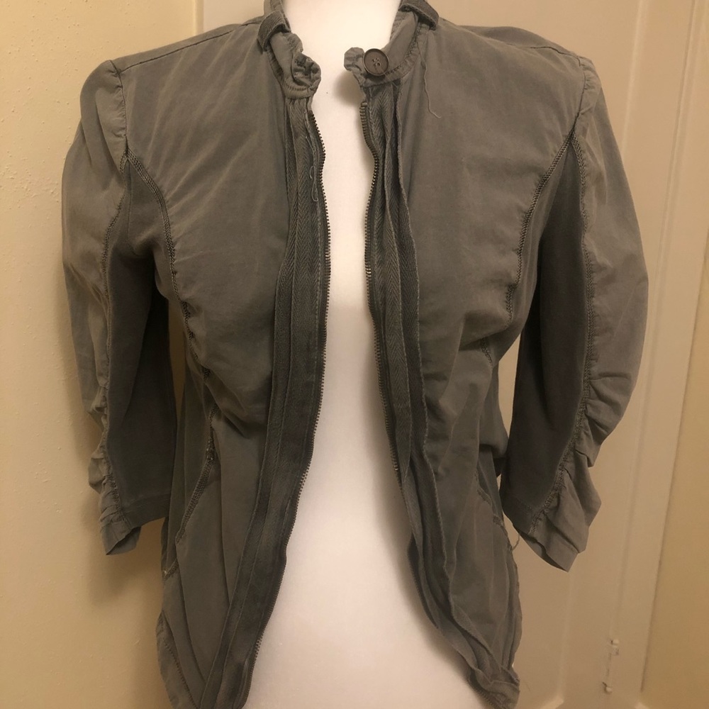 Olive bomber jacket